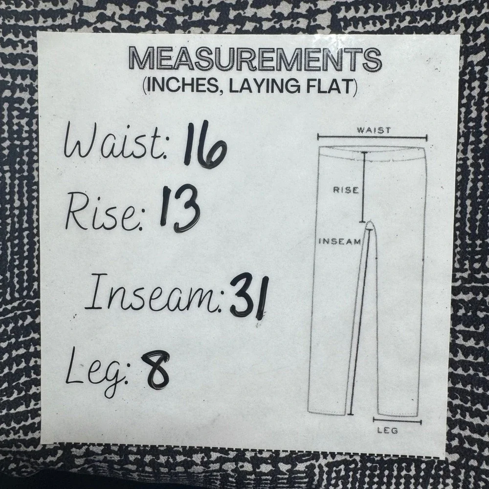 Gallant NY Womens Trousers 14 VTG 100% Silk Black White High Waist Tapered Pants